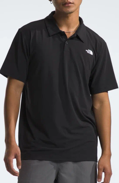 The North Face Calpine Cotton Polo In Tnf Black