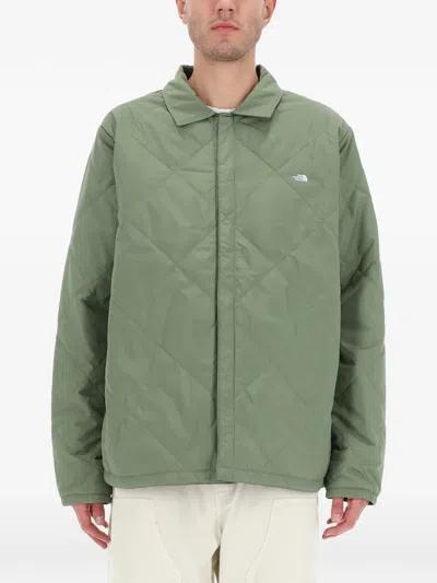The North Face Quilted Long Sleeve Jacket In Green