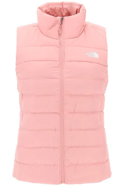 The North Face Akoncagua Lightweight Puffer Vest In Shady Rose (pink)