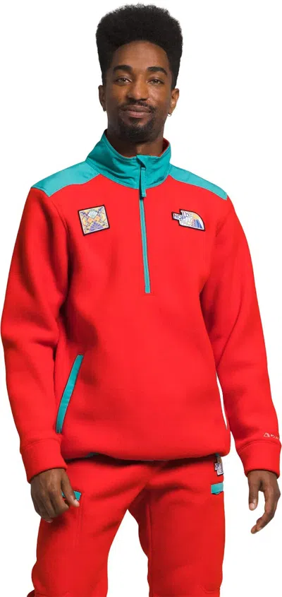 The North Face Alpine Polartec 200 Nf0a7uj8ow Sweatshirt Men Red Pullover Clo142