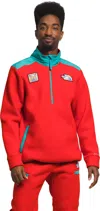 The North Face Alpine Polartec 200 Nf0a7uj8ow Sweatshirt Men Red Pullover Clo142 In Red