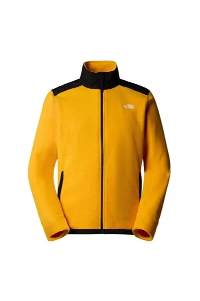 The North Face Alpine Polartec 200 Nf0a7wwlzu3 Jacket Mens Gold Full Zip Sgn1176 In Yellow