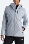 The North Face Alta Vista Hooded Water Repellent Jacket In Gray