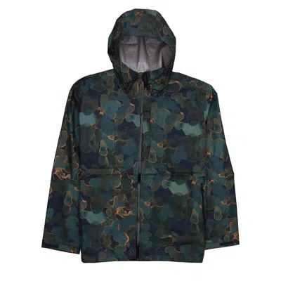 The North Face Alta Vista Jacket Mens 2xl Navy Green Camo Full Zip Hooded Erk220