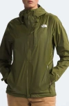 The North Face Alta Vista Water Repellent Hooded Jacket In Forest Olive