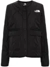 The North Face Black Padded Jacket With Logo In Black