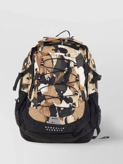 The North Face Animal Print Flexvent Backpack In Burgundy