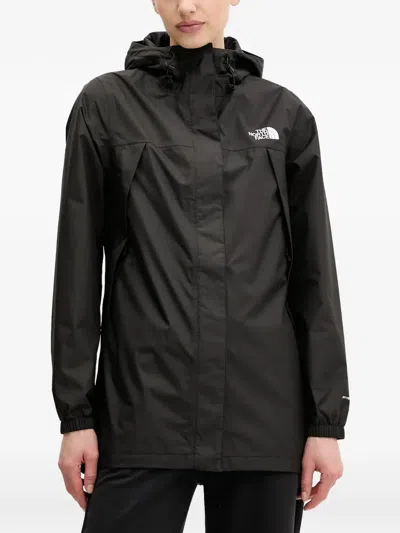 The North Face Antora Hooded Rain Jacket In Black