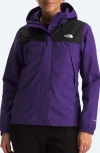 The North Face Antora Jacket In Peak Purple,tnf Black