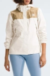 The North Face Antora Jacket In White Dune/ Khaki Stone