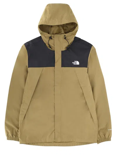 The North Face Antora Colour-block Hooded Jacket In Brown
