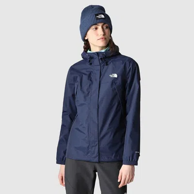 The North Face Antora Jacket Women's Navy Long Sleeve Full Zip Hooded Sgn86 In Blue