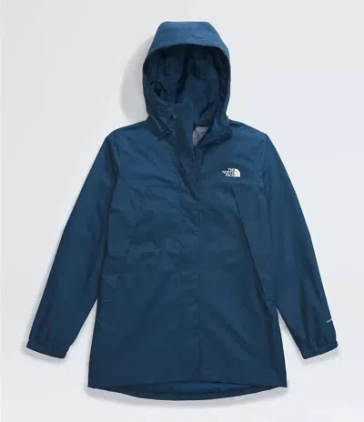 THE NORTH FACE ANTORA PARKA JACKET WOMENS BLUE WATERPROOF FULL ZIP SGN1563