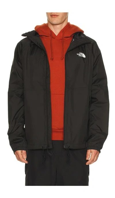 The North Face Antora Rain Hoodie Jacket In Black