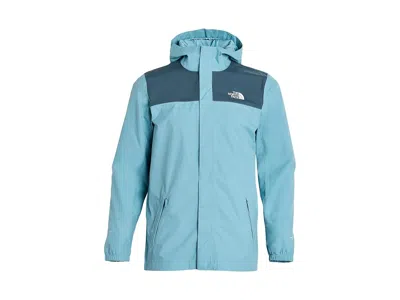 The North Face Antora Rain Jacket (little Kid/big Kid) Boy's Coat Pale Teal/granite Grey: Md (10 Big Kid), Nylon In Blue