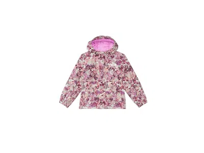 The North Face Antora Rain Jacket (toddler) Kid's Clothing Violet Crocus Maze Floral Print : 2t Toddler, Polyester In Purple