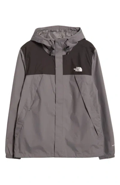 The North Face Antora Recycled Jacket In Smoked Pearl/tnf Black-npf