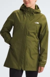 The North Face Antora Waterproof Hooded Parka In Forest Olive