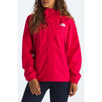 The North Face Antora Waterproof Hooded Rain Jacket In Hibiscus