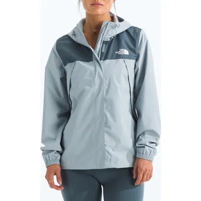 The North Face Antora Waterproof Hooded Rain Jacket In Blue