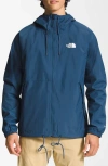 The North Face Antora Waterproof Hooded Rain Jacket In Shady Blue-npf