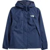 The North Face Antora Waterproof Hooded Rain Jacket In Summit Navy