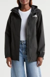 The North Face Antora Waterproof Hooded Rain Jacket In Black
