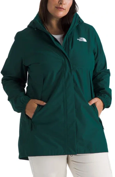 The North Face Antora Waterproof Jacket In Deep Nori