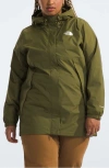 The North Face Antora Waterproof Jacket In Forest Olive