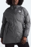 The North Face Antora Waterproof Jacket In Smoked Pearl