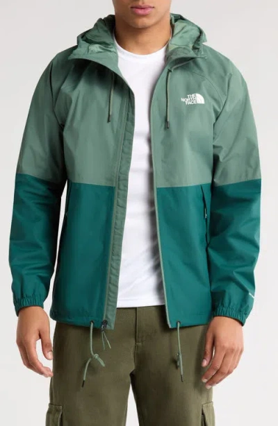 The North Face Antora Waterproof Rain Hoodie In Green