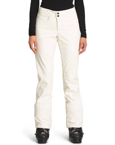The North Face Apex Straight Leg Snow Ski Pants - Short In Gardenia White