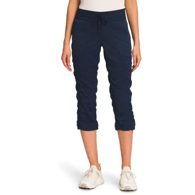 The North Face Aphrodite Womens Standard Fit Athletic Capri Pants In Blue