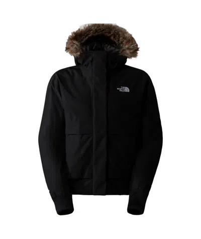 The North Face Arctic Hooded Down Jacket In Black