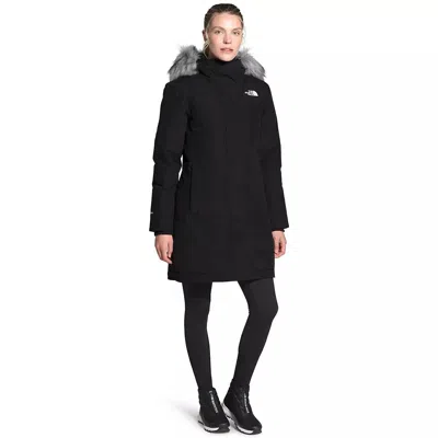 Pre-owned The North Face Arctic Nf0a4r2vjk3 Parka Jacket Women's Black Full Zip Clo750
