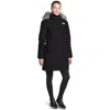 The North Face Arctic Parka Jacket Women Black Wp 550-fill-power Down Asm229 In Black