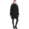The North Face Arctic Parka Jacket Women Black Wp 550-fill-power Down Asm229 In Black