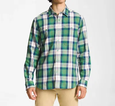 The North Face Arroyo Lightweight Flannel In Deep Grass In Multi