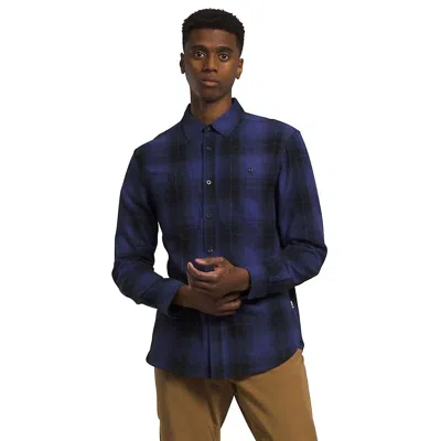 The North Face Arroyo Flannel Shirt Mens Half Dome Shadow Plaid Asm290 In Blue
