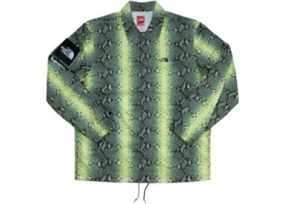 Pre-owned The North Face Authentic Supreme  Snakeskin Coaches Jacket Green Size Medium