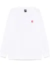 The North Face Mens Tnf Classic Grey Heathe Redbox Logo-patch Cotton-blend Sweatshirt Xxl In White