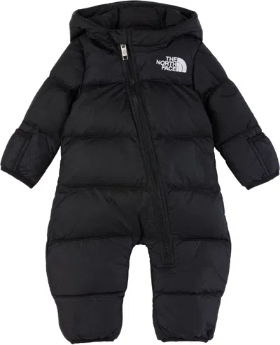 The North Face Baby Black 1996 Retro Nuptse Down Snowsuit In Jk3 Tnf Black