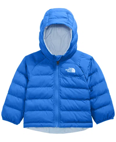 The North Face Kids' Baby Boys' And Girls' Perrito Reversible Hooded Raglan Jacket In Blue