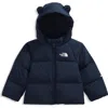 The North Face Baby North Down Fleece Lined Jacket In Blue