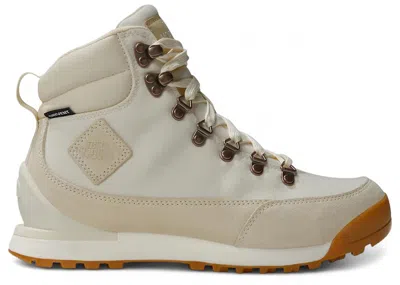 Pre-owned The North Face Back To Berkeley Iv Leather Wp (women's) Sneakers In White/dune In Sand