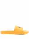 The North Face Base Camp Logo-print Slides In Yellow