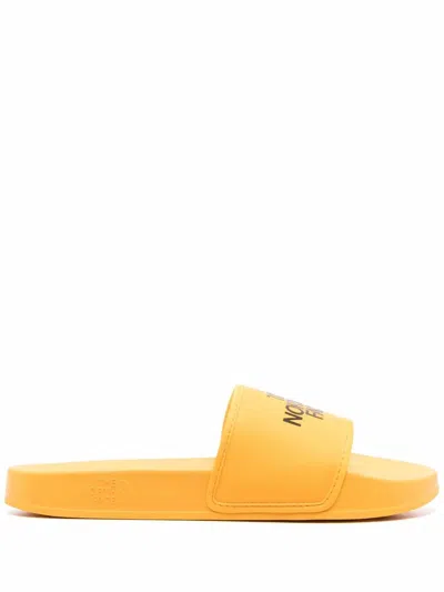 The North Face Base Camp Logo-print Slides In Yellow