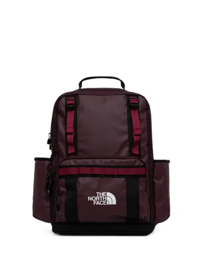 The North Face Base Camp Logo-print Panelled Backpack In Burgundy