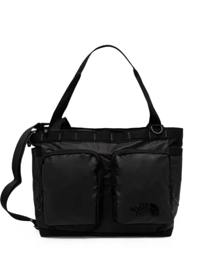 The North Face Base Camp Voyager Logo-print Pocket-detail Tote Bag In Black