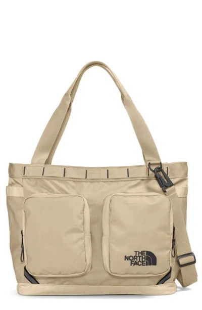 The North Face Base Camp Voyager Tote In Gravel/ Tnf Black